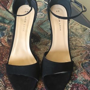 New Look Black Wedge Sandals